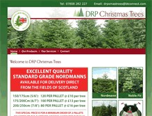 Tablet Screenshot of drpchristmastrees.co.uk